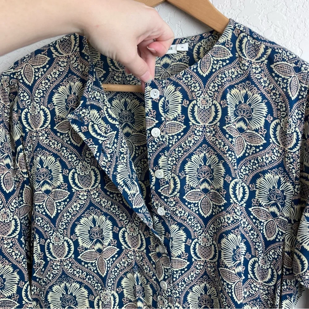 Roller Rabbit Maxi Kaftan Dress Floral Paisley - Picture 6 of 10